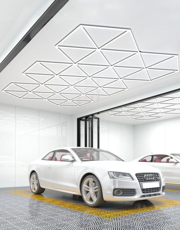 MINT LIGHTING | Polygonal Light V6.1 — ZT6103 | 18'4" × 8'0" | 361W | Geometric LED