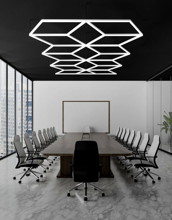 MINT LIGHTING | Polygonal Light V6.1 — ZT6104 | 18'5" × 8'0" | 430W | Geometric LED