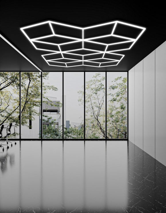 MINT LIGHTING | Polygonal Light V6.1 — ZT6109 | 16'0" × 8'0" | 387W | Geometric LED