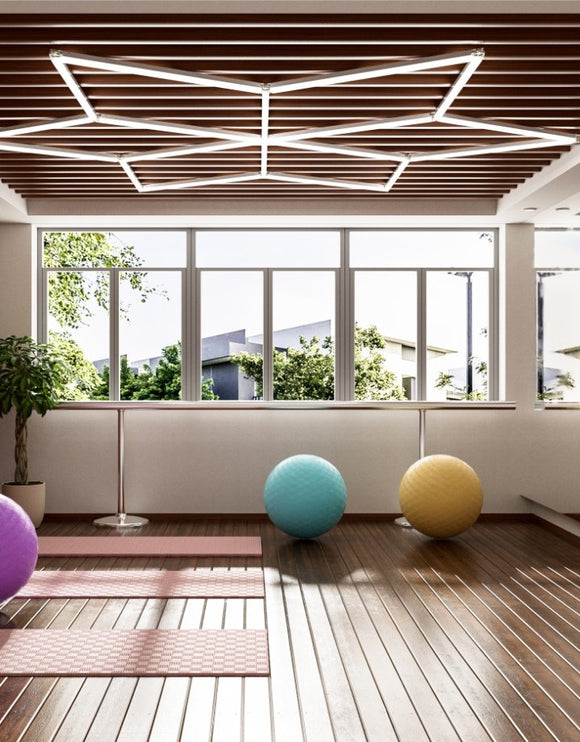 MINT LIGHTING | Polygonal Light V6.1 — ZT6110 | 9'3" × 8'0" | 155W | Geometric LED