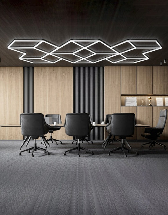 MINT LIGHTING | Polygonal Light V6.1 — ZT6112 | 4'8" × 8'0" | 120W | Geometric LED