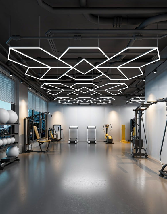 MINT LIGHTING | Polygonal Light V6.1 — ZT6114 | 15'10" × 9'2" | 413W | Geometric LED