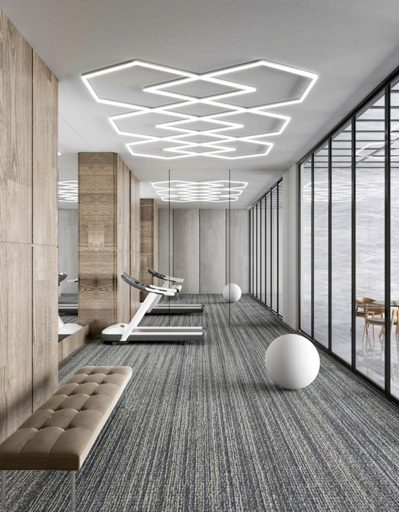 MINT LIGHTING | Polygonal Light V6.1 — ZT6115 | 15'10" × 9'2" | 413W | Geometric LED