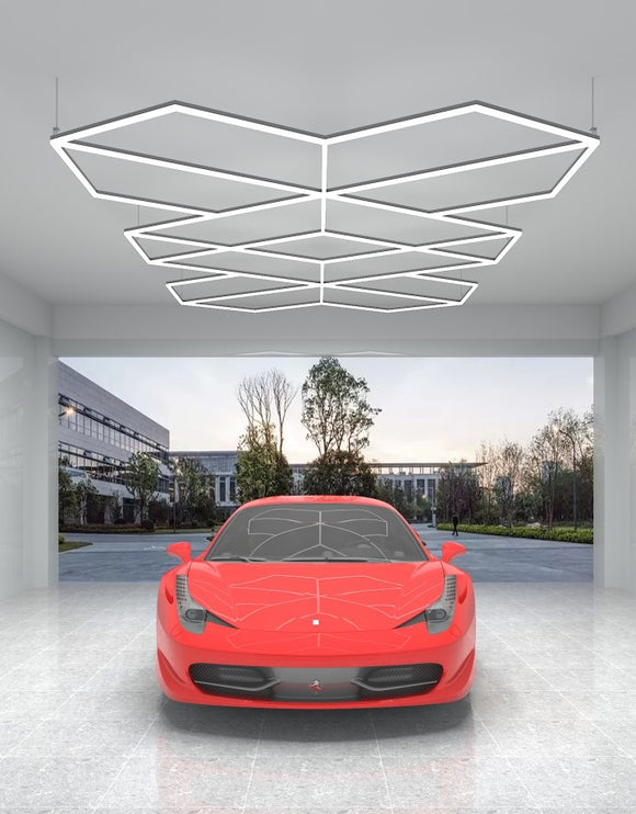 MINT LIGHTING | Polygonal Light V6.1 — ZT6119 | 15'10" × 9'2" | 379W | Geometric LED
