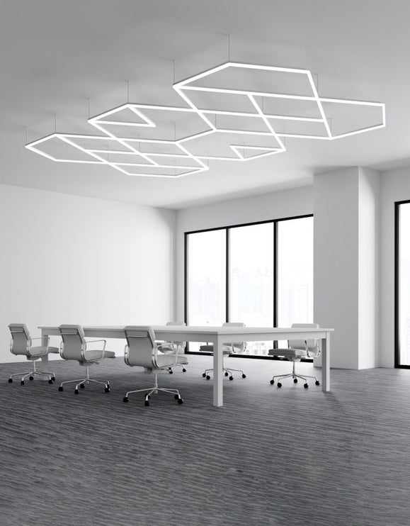 MINT LIGHTING | Polygonal Light V6.1 — ZT6122 | 15'10" × 9'2" | 405W | Geometric LED