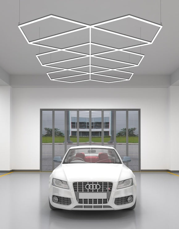 MINT LIGHTING | Polygonal Light V6.1 — ZT6123 | 15'10" × 9'2" | 405W | Geometric LED