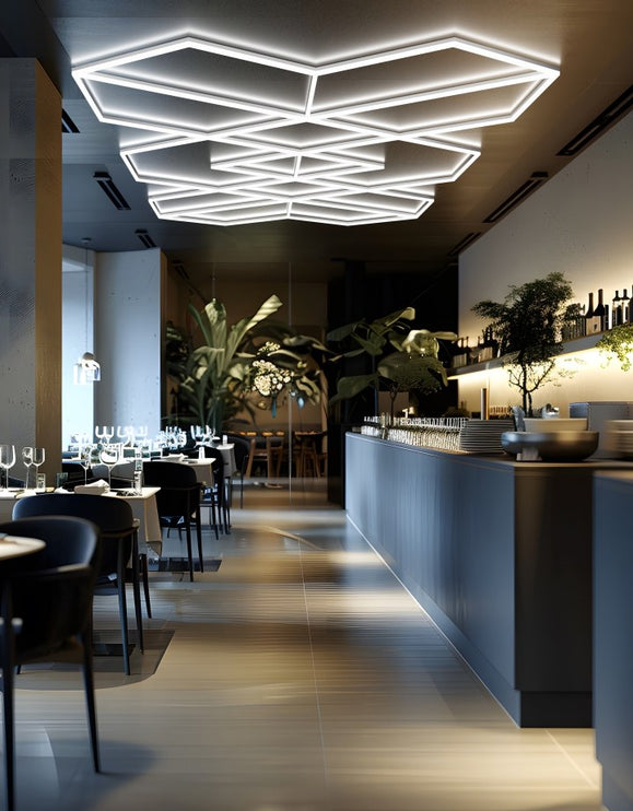 MINT LIGHTING | Polygonal Light V6.1 — ZT6125 | 15'10" × 9'2" | 405W | Geometric LED