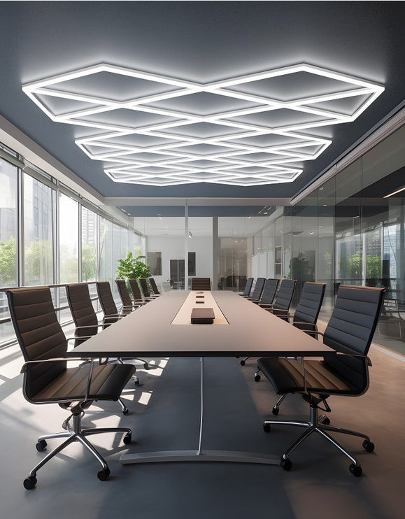 MINT LIGHTING | Polygonal Light V6.1 — ZT6129 | 15'10" × 9'2" | 421W | Geometric LED