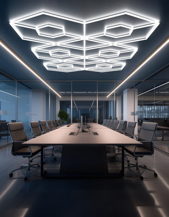MINT LIGHTING | Polygonal Light V6.1 — ZT6130 | 15'10" × 9'2" | 447W | Geometric LED