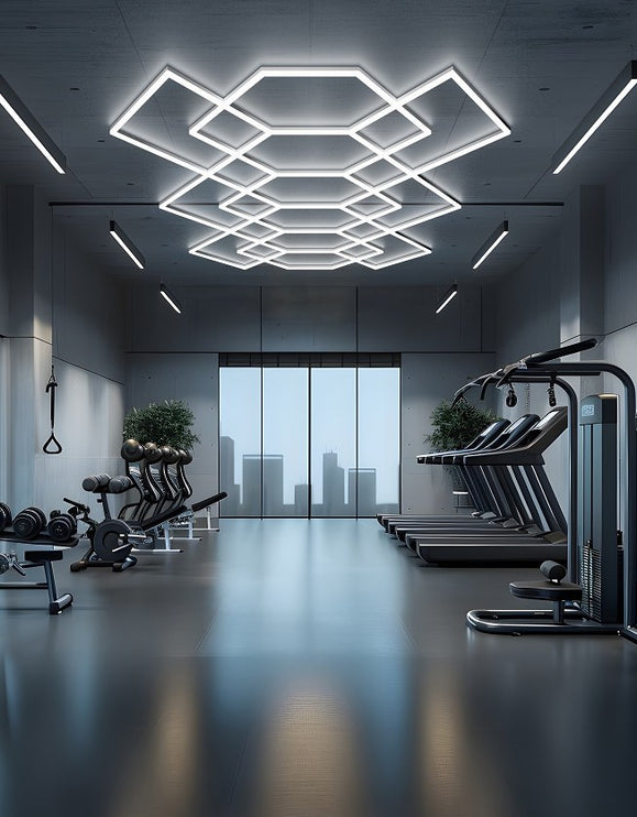 MINT LIGHTING | Polygonal Light V6.1 — ZT6132 | 15'10" × 9'2" | 284W | Geometric LED