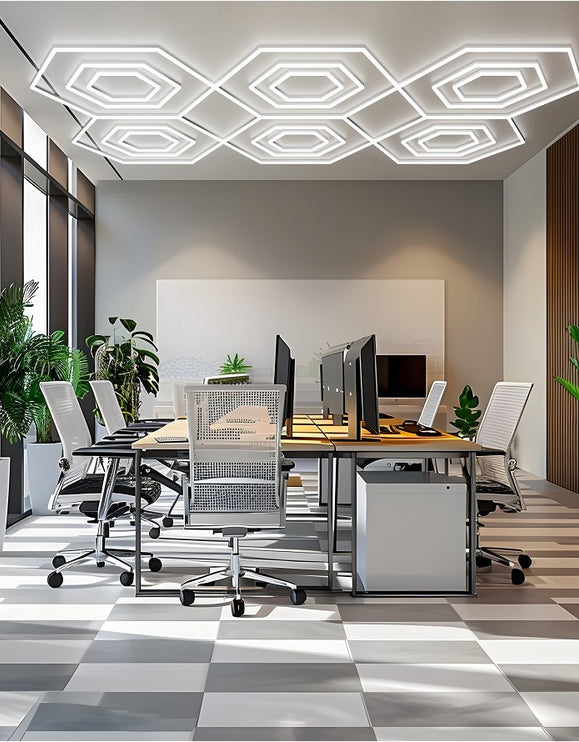 MINT LIGHTING | Polygonal Light V6.1 — ZT6133 | 15'10" × 9'2" | 469W | Geometric LED