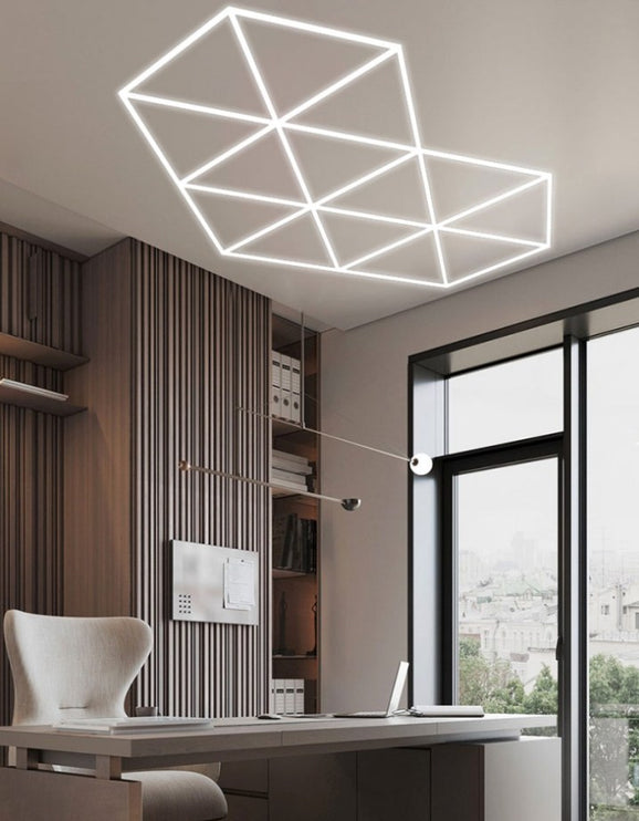 MINT LIGHTING | Polygonal Light V6.1 — ZT6137 | 7'9" × 14'10" | 447W | Geometric LED