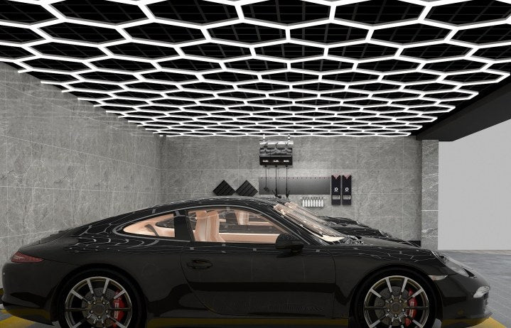 MINT LIGHTING | Polygonal Light V3.0 — ZT1048 | 8'0" × 15'11" | Hexagonal LED Grid