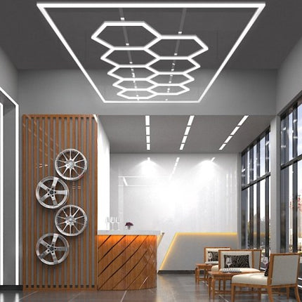 MINT LIGHTING | Polygonal Light V3.0 — ZT1068 | 8'0" × 15'11" | Hexagonal LED Grid