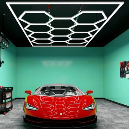 MINT LIGHTING | Polygonal Light V3.0 — ZT2028 | 8'0" × 15'11" | Hexagonal LED Grid
