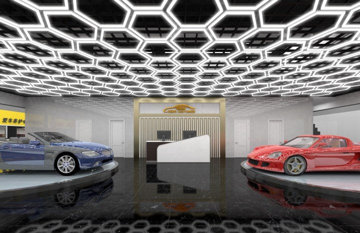 MINT LIGHTING | Polygonal Light V3.0 — ZT2038 | 8'0" × 15'11" | Hexagonal LED Grid