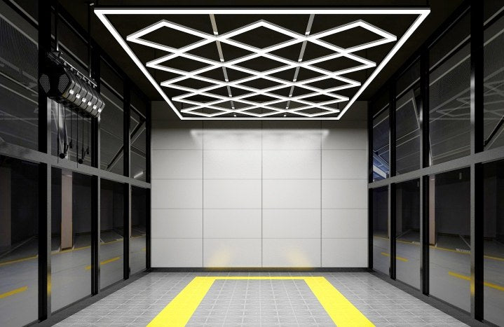 MINT LIGHTING | Polygonal Light V3.0 — ZT2068 | 8'0" × 15'11" | Hexagonal LED Grid