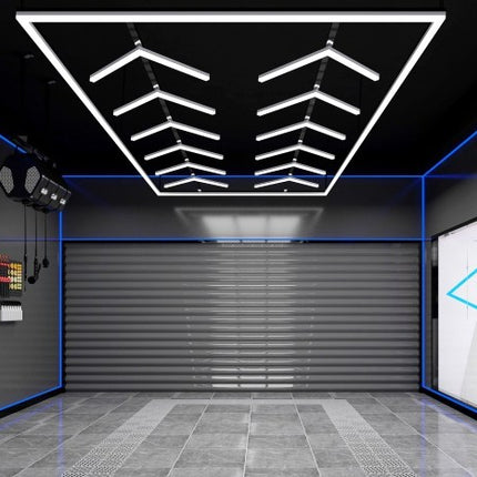 MINT LIGHTING | Polygonal Light V3.0 — ZT3038 | 8'0" × 15'11" | Hexagonal LED Grid