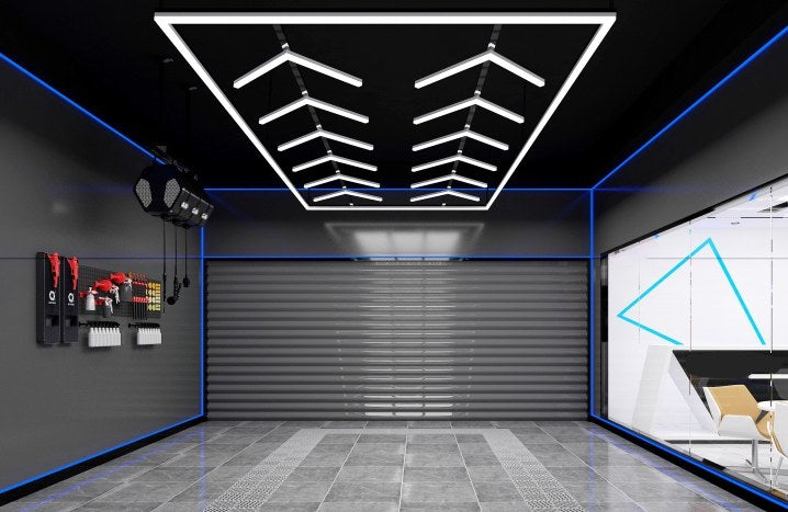 MINT LIGHTING | Polygonal Light V3.0 — ZT3038 | 8'0" × 15'11" | Hexagonal LED Grid