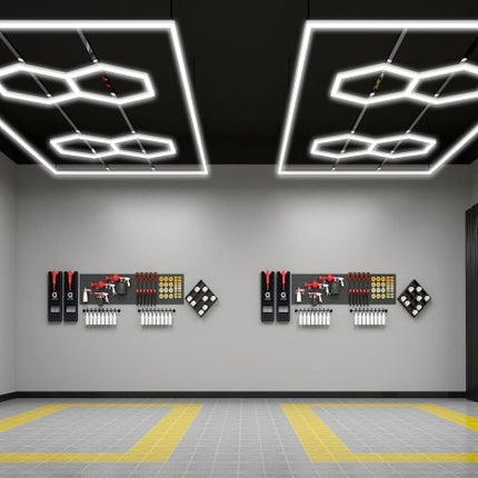 MINT LIGHTING | Polygonal Light V3.1 — ZT5028 | 7'9" × 15'6" | Modular Hexagonal LED