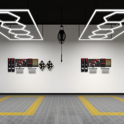 MINT LIGHTING | Polygonal Light V3.1 — ZT5068 | 7'9" × 15'5" | Modular Hexagonal LED