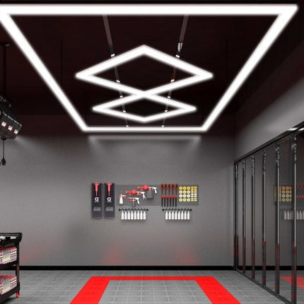 MINT LIGHTING | Polygonal Light V3.1 — ZT5088 | 7'9" × 15'5" | Modular Hexagonal LED