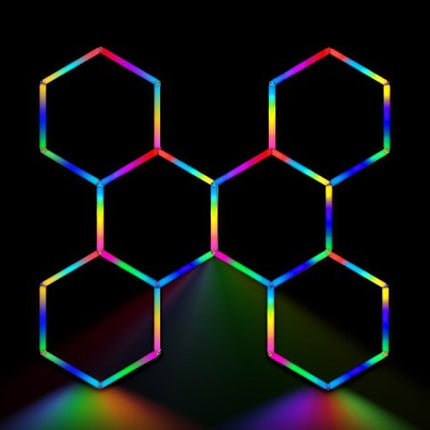 MINT LIGHTING | Polygonal Light V5.0 RGB — ZTF530-RGB | 8'4" × 3'4" | Smart RGB LED