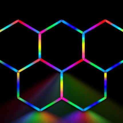 MINT LIGHTING | Polygonal Light V5.0 RGB — ZTF551-RGB | 8'4" × 5'8" | Smart RGB LED