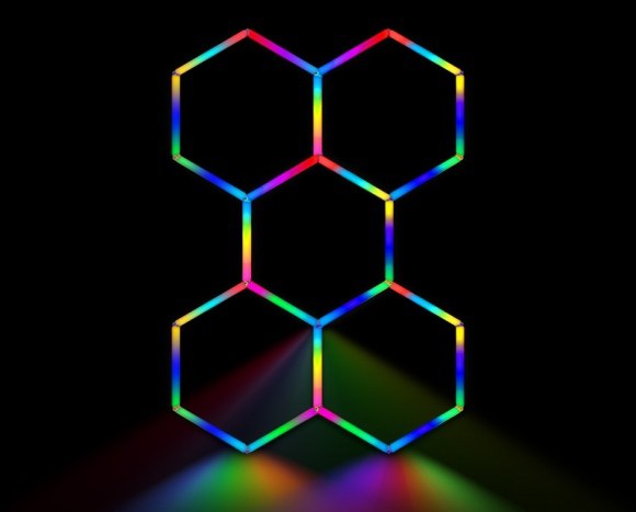 MINT LIGHTING | Polygonal Light V5.0 RGB — ZTF552-RGB | 5'7" × 8'0" | Smart RGB LED