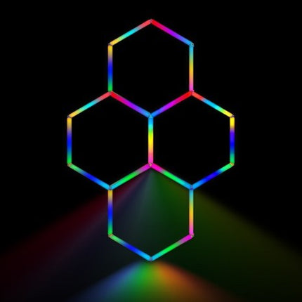 MINT LIGHTING | Polygonal Light V5.0 RGB — ZTF563-RGB | 8'5" × 8'0" | Smart RGB LED