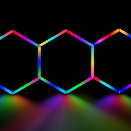 MINT LIGHTING | Polygonal Light V5.0 RGB — ZTF582-RGB | 8'5" × 8'0" | Smart RGB LED