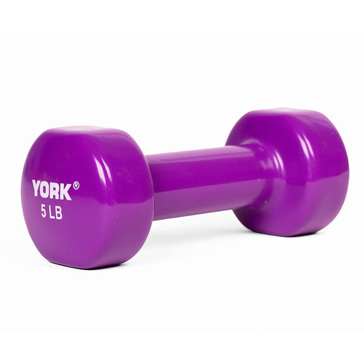 York Single Vinyl Dipped Dumbbell
