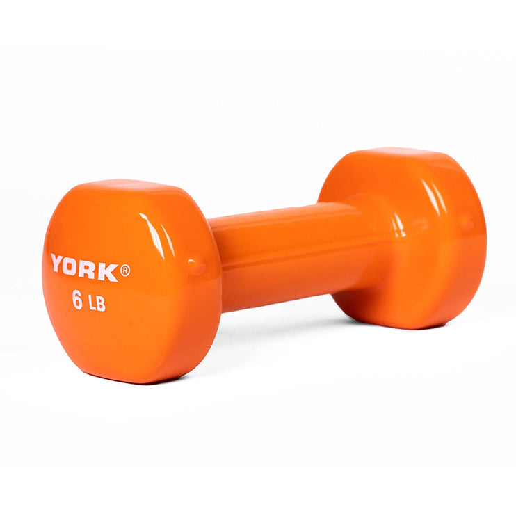 York Single Vinyl Dipped Dumbbell