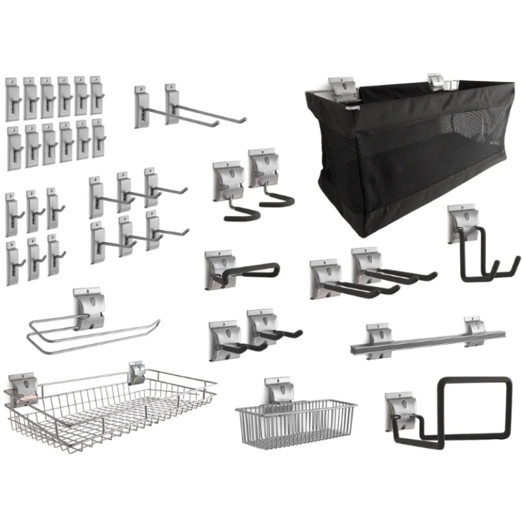 NewAge | 40-Piece Slatwall Accessory Kit