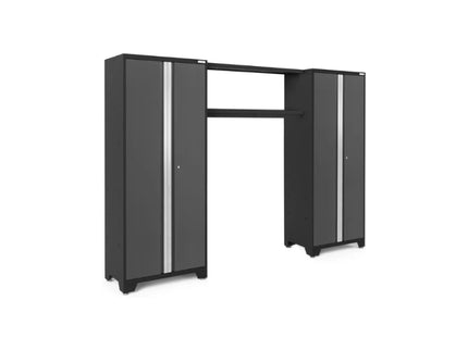 NewAge | Bold Series 3 Piece Cabinet Set with Display Shelf and 30 in. Lockers