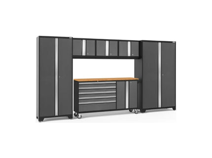 NewAge | Bold Series 6 Piece Cabinet Set with Project Center, Wall Cabinets and Lockers