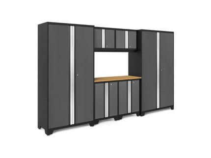 NewAge | Bold Series 7 Piece Cabinet Set with Project Center, Wall Cabinets and Lockers