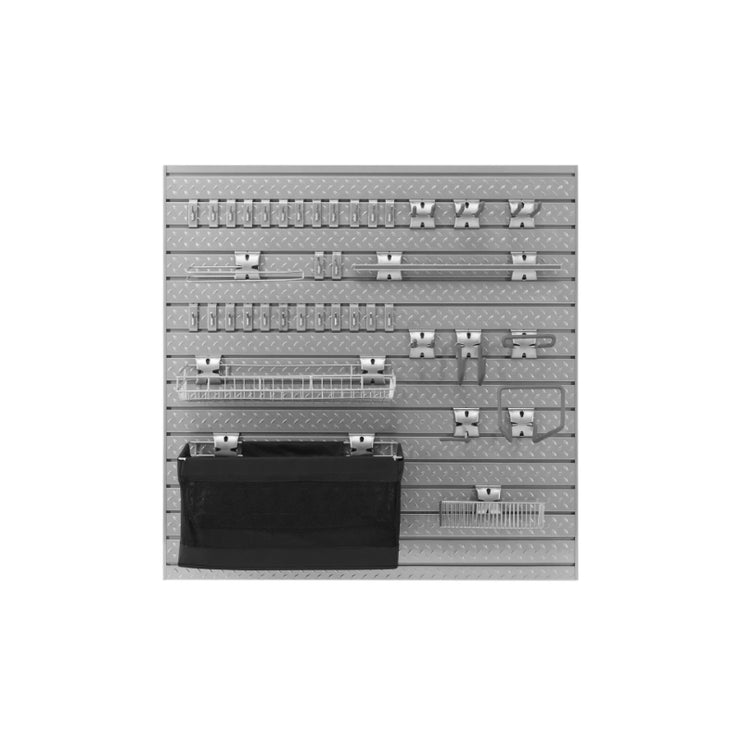 NewAge | Pro Series 16 sq. ft. Steel Slatwall with 40-Piece Accessory Kit